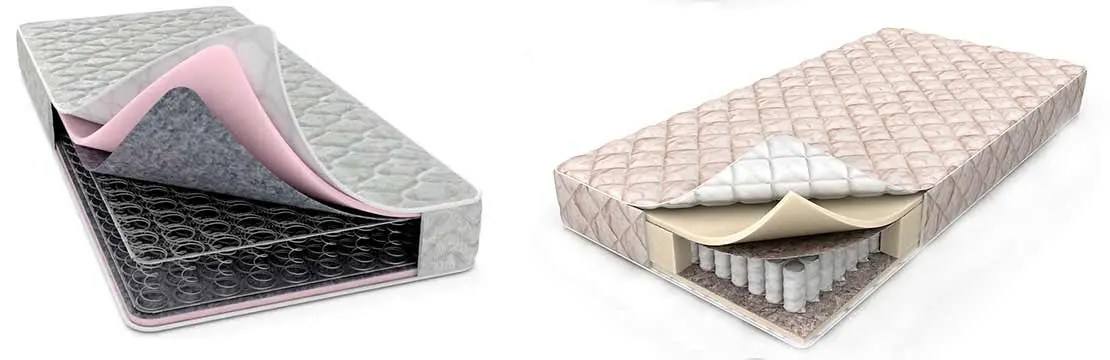 Сравнение пружинных блоков Боннель и Pocket Spring для двуспальных матрасов SALTECO