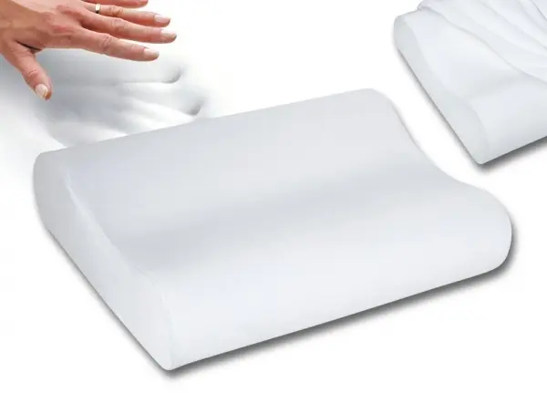 Pernă anatomică din spumă vâscoelastică Memory Foam cu husă detașabilă
