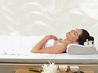 Анатомическая ортопедическая подушка SALTECO с эффектом памяти Memory Foam